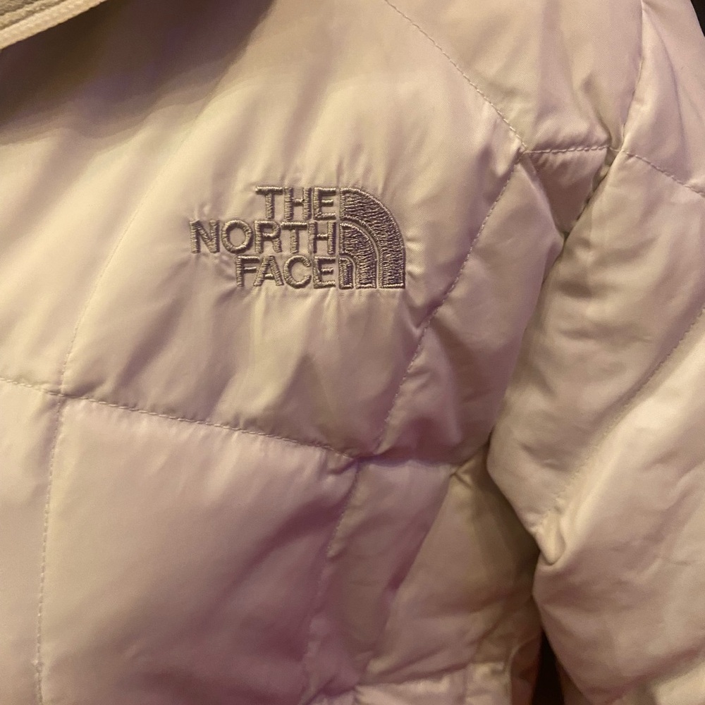 Women's North face 600 series White Hooded Ski Puffer goose down Jacket - Picture 3 of 13